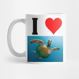 I Love Turtles Mug